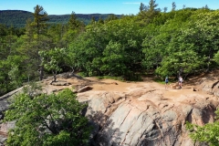 Aerial-View-of-rattlesnake-Mountain-with-Hikers